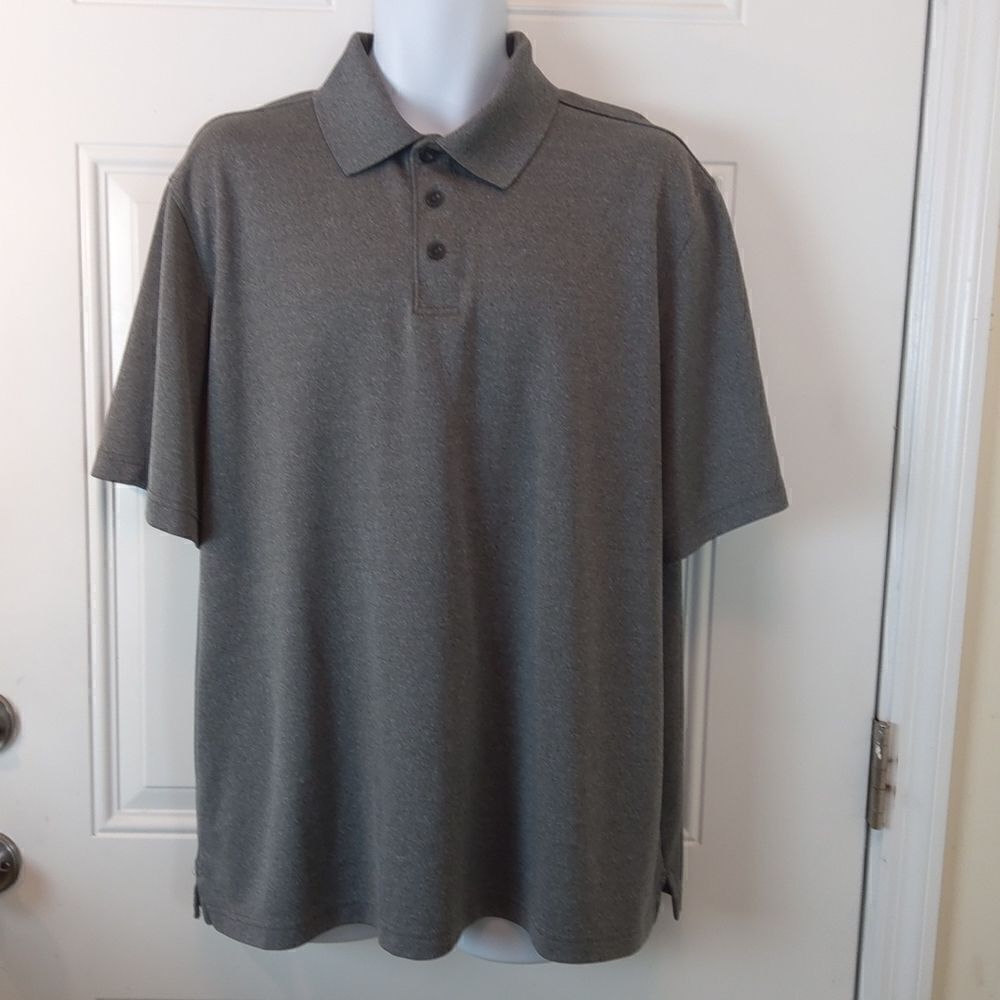 Champion Duo dry charcoal gray short sleeve polo shirt